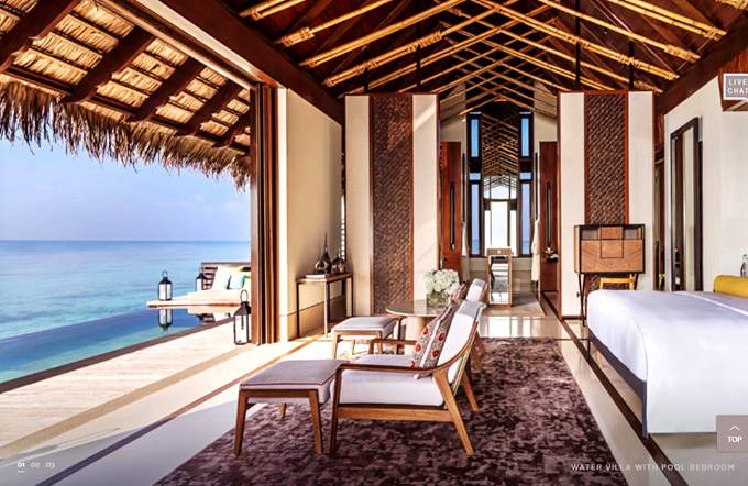 水上泳池别墅-water villa with pool 房型图片及房间装修风格(唯一岛|唯逸岛|OO岛 One Only Reethi Rah)海岛马尔代夫 